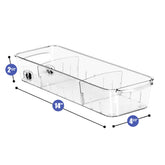 Clear Organizing Bins on Wheels